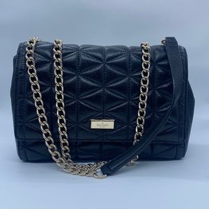 Kate Spade black and gold satchel
